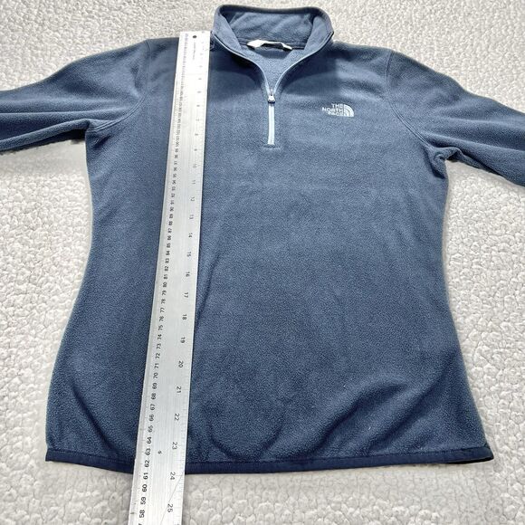 The North Face Fleece Pullover Women’s Small Blue Polartec 1/4 Zip Outdoor Warm - Picture 8 of 8